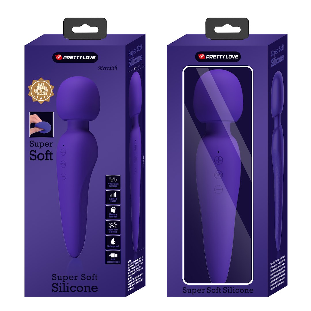 Masażer Meredith Purple 21,5Cm Pretty Love