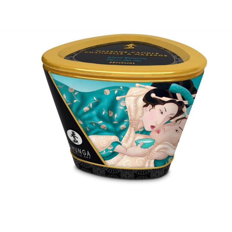 Świeca do masażu Islands Blossoms 170ml Shunga — zdjęcie 6
