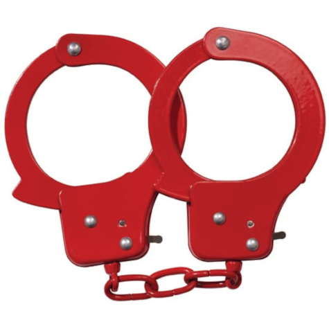 Kajdanki metalowe Sex Extra czerwone