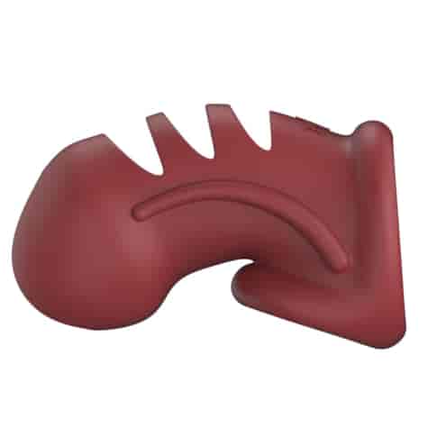 Model 28 - Ultra Soft Silicone Chastity Cage - Red