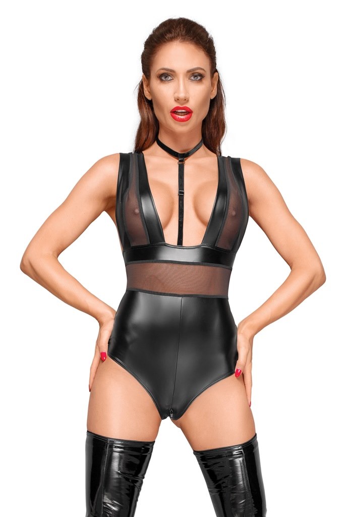 Body z chokerem XXL Noir Handmade — zdjęcie 2