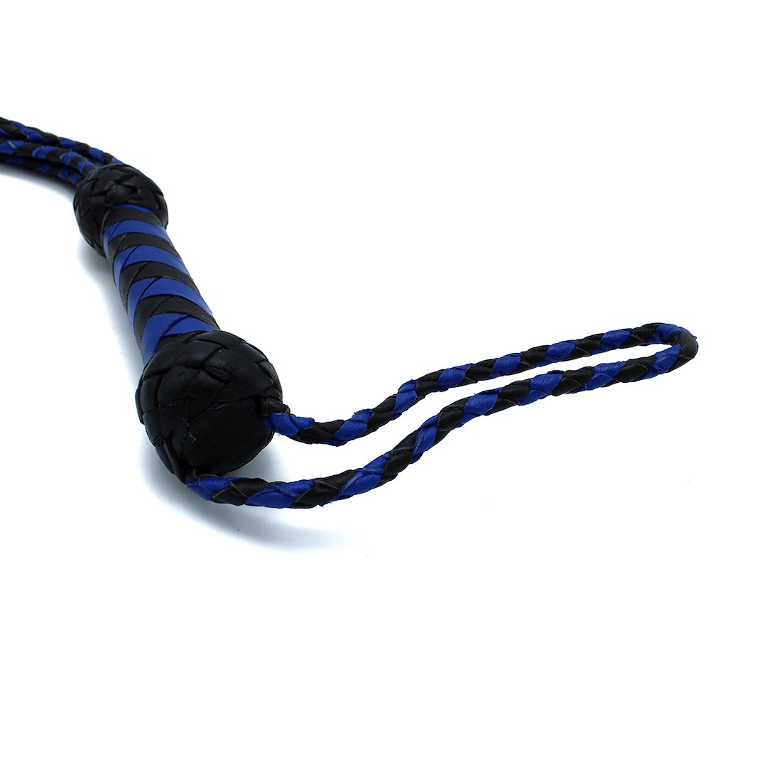 Kiotos Leather Leather Whip Nine Tails Black & Blue — zdjęcie 2