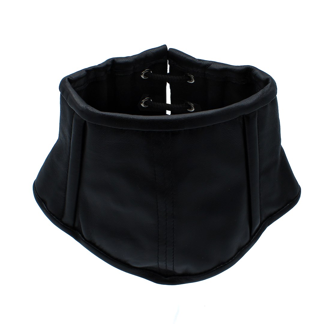 Kiotos Leather Black Leather Lace-Up Corset Collar — zdjęcie 2