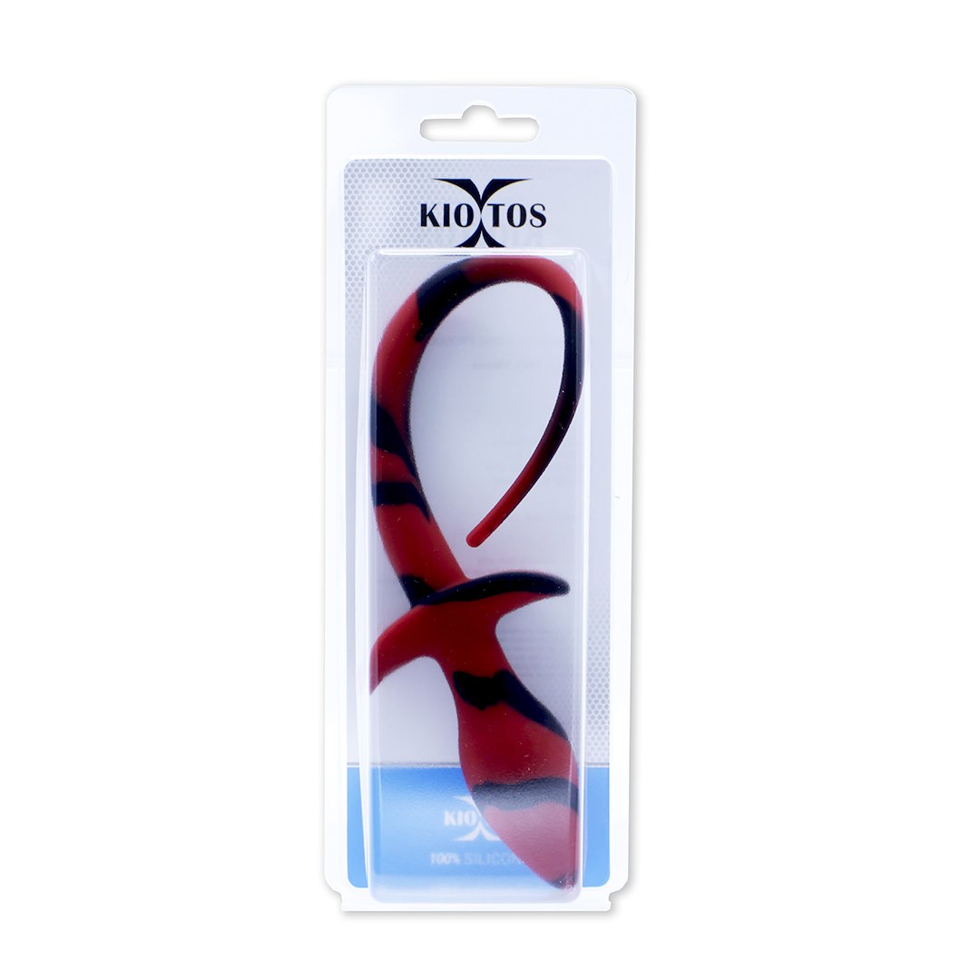 Kiotos X Anal Plug Dog Tail Black/Red — zdjęcie 2