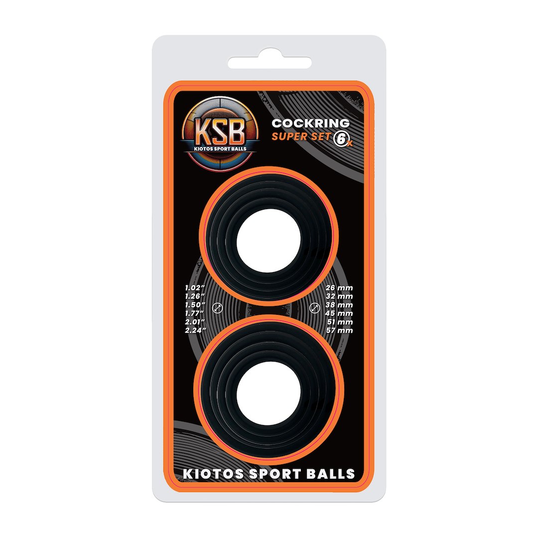 Kiotos Sport Balls Silicone Cockring Set 6 Sizes — zdjęcie 2