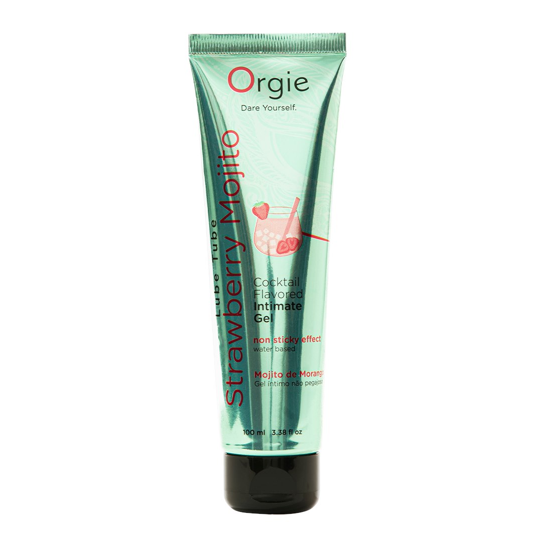 Orgie - Lube Tube Cocktail Strawberry Mojito Water-Based Kissable Intimate Gel Strawberry Mojito Cocktail Flavor 100ml