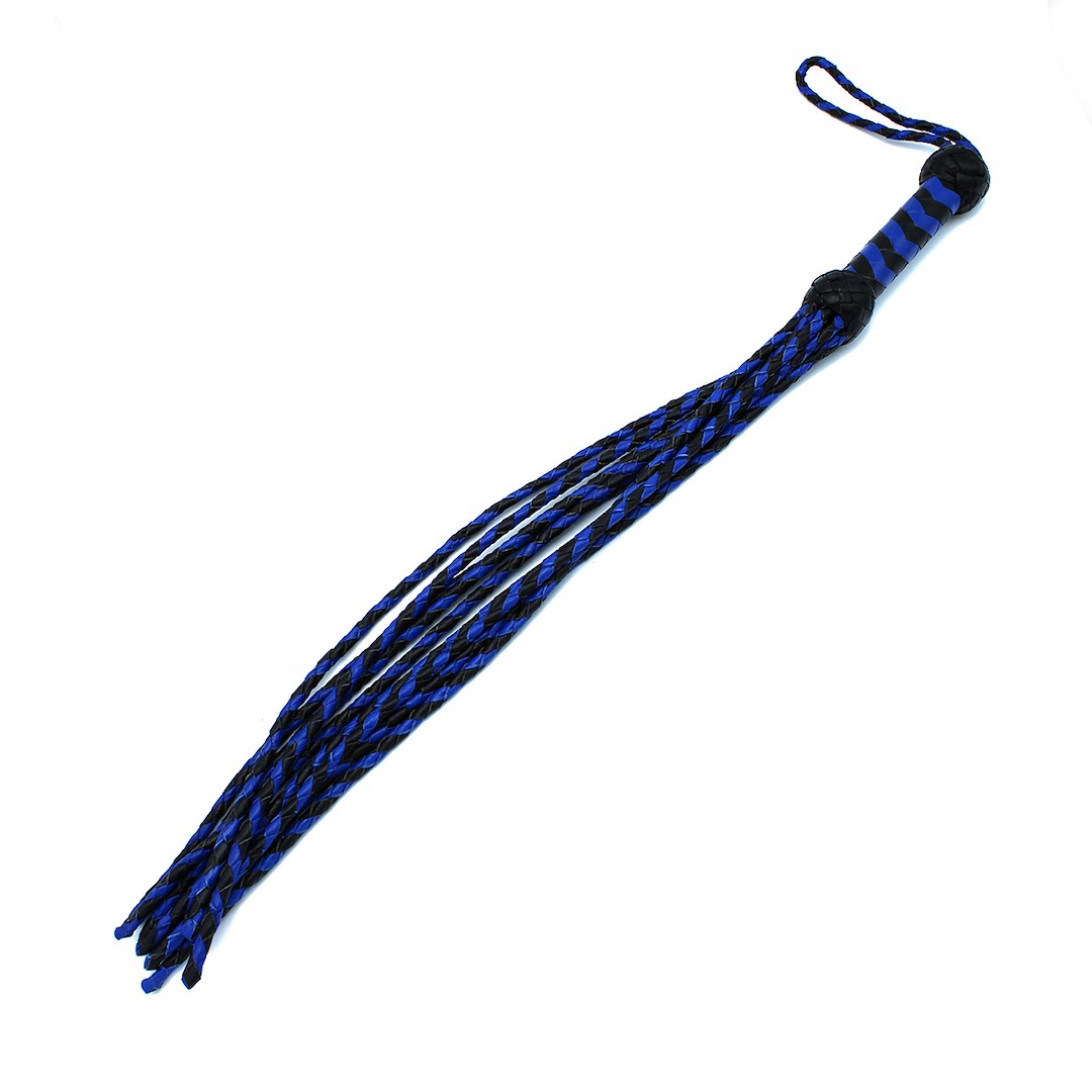 Kiotos Leather Leather Whip Nine Tails Black & Blue — zdjęcie 3