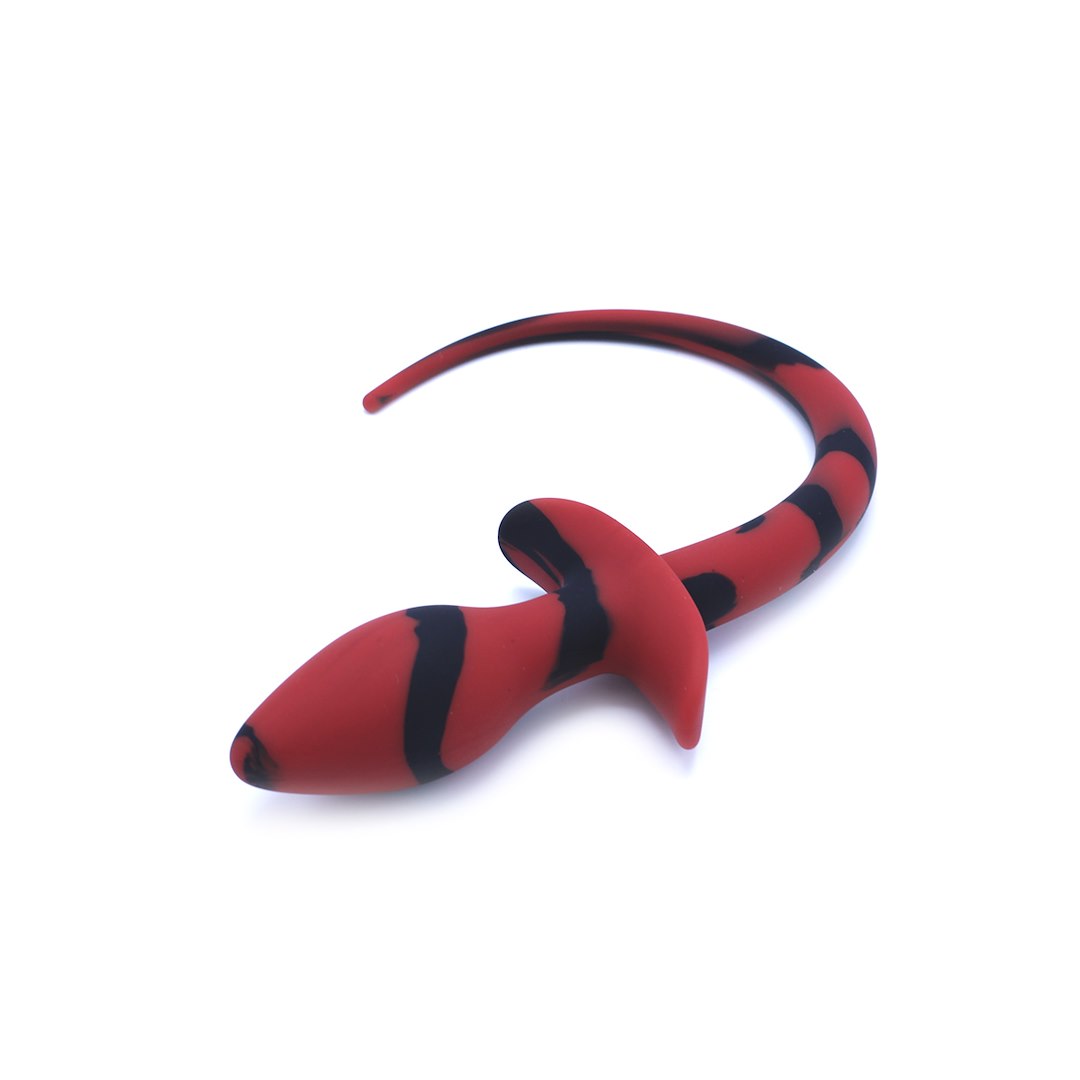 Kiotos X Anal Plug Dog Tail Black/Red — zdjęcie 3