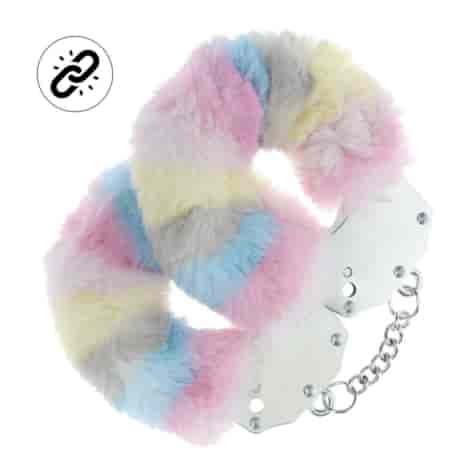 Heavy-duty Fluffy Handcuffs - Multicolor 2