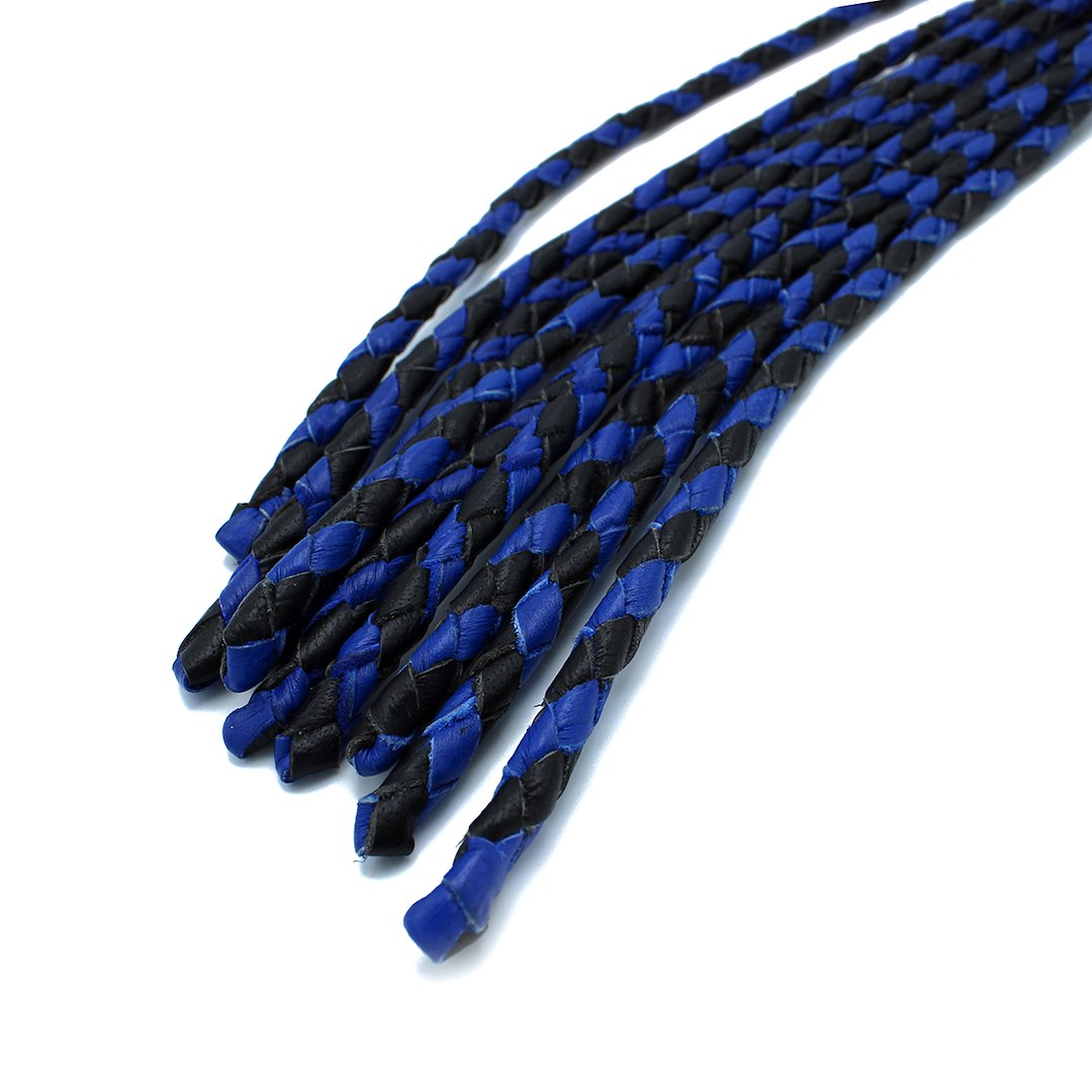 Kiotos Leather Leather Whip Nine Tails Black & Blue — zdjęcie 4