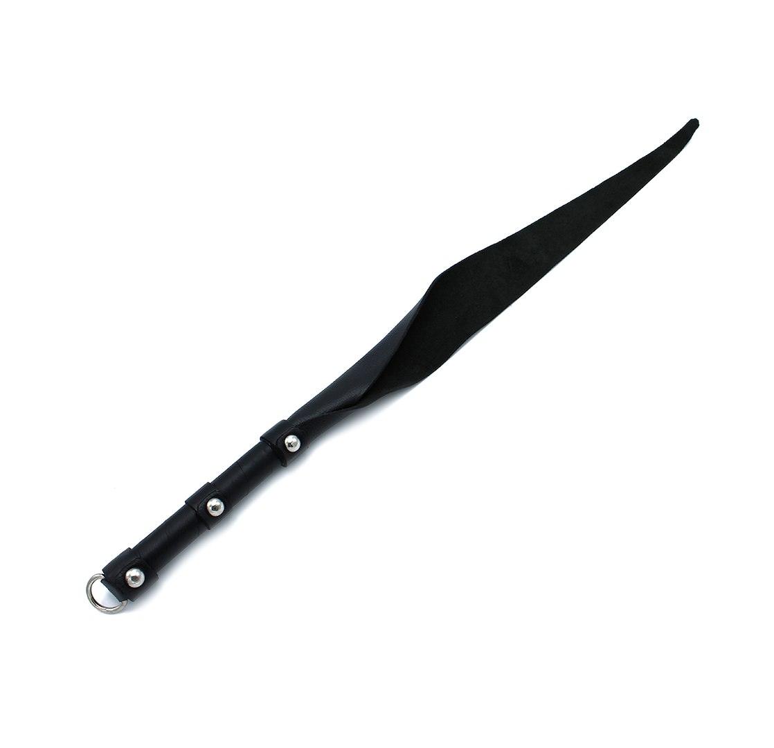 Kiotos Leather Black Leather Single Flap Whip D-Ring — zdjęcie 4