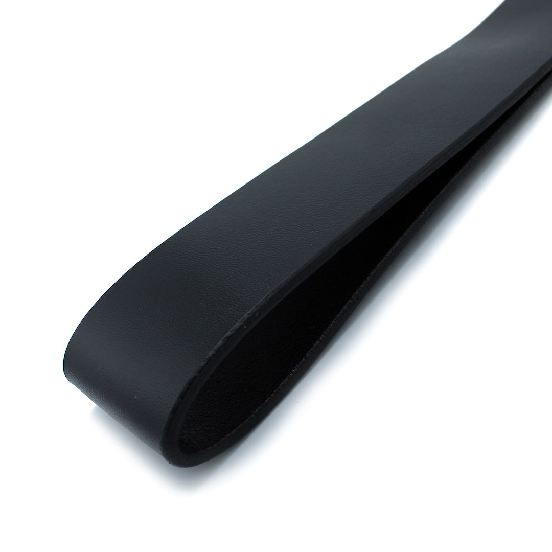 Kiotos Leather Black & Red Leather Long Paddle Whip — zdjęcie 4