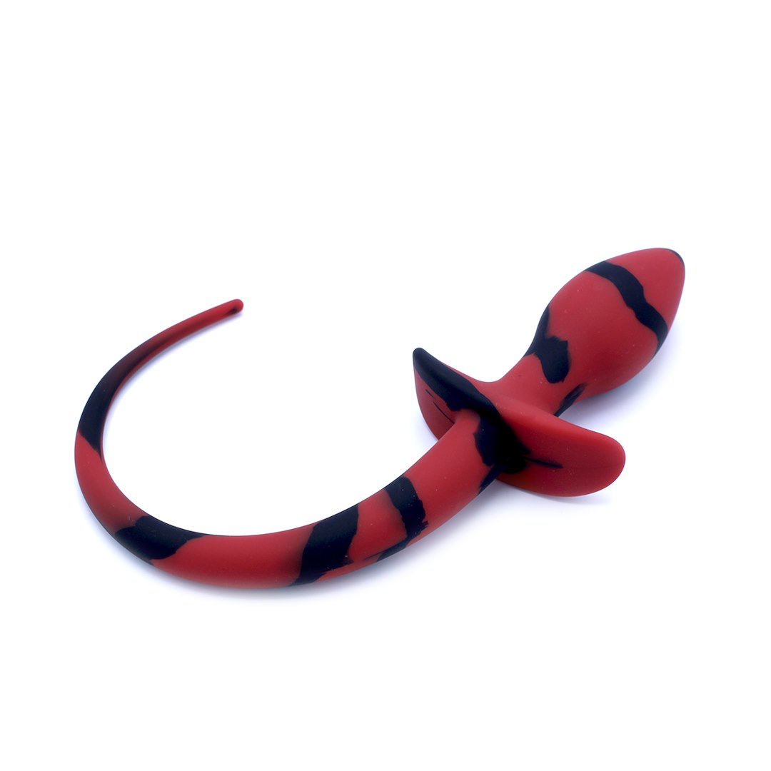 Kiotos X Anal Plug Dog Tail Black/Red — zdjęcie 4