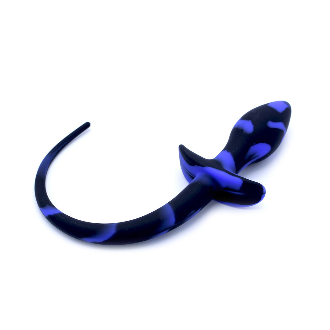 Kiotos X Anal Plug Dog Tail Black/Blue — zdjęcie 4
