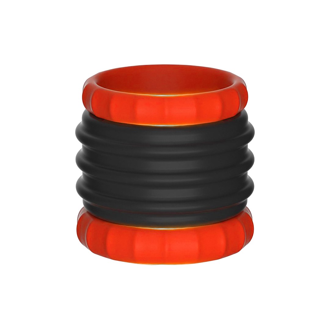 Kiotos Sport Balls 2 in 1 Silicone Cockring & Stretcher Black — zdjęcie 4
