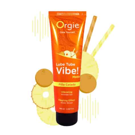 Orgie Lube Tube Vibe! - Medium - Pina Colada - 100ml