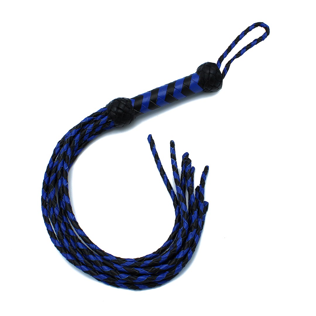 Kiotos Leather Leather Whip Nine Tails Black & Blue — zdjęcie 5