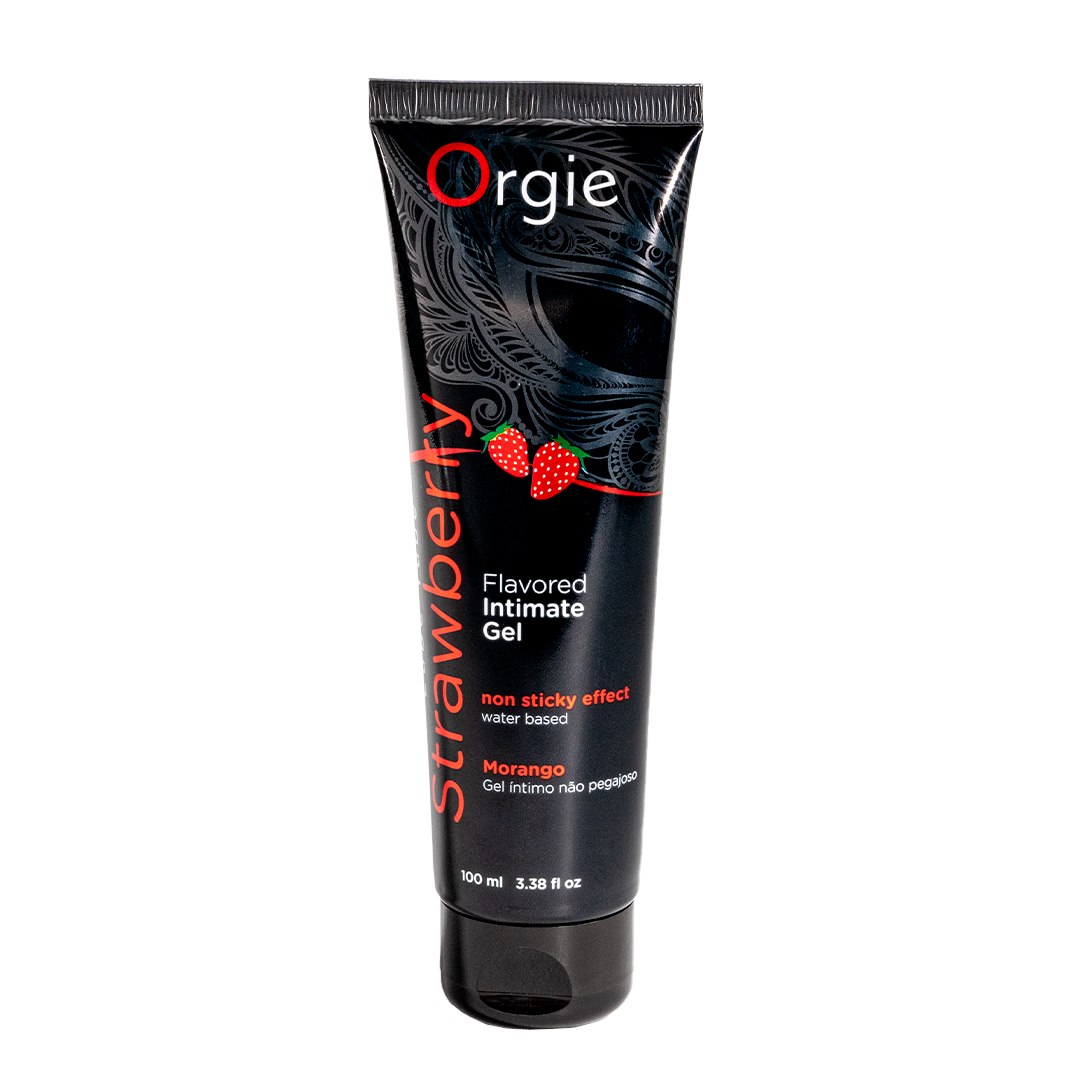 Orgie Lube Tube Strawberry Water-Based Intimate Gel