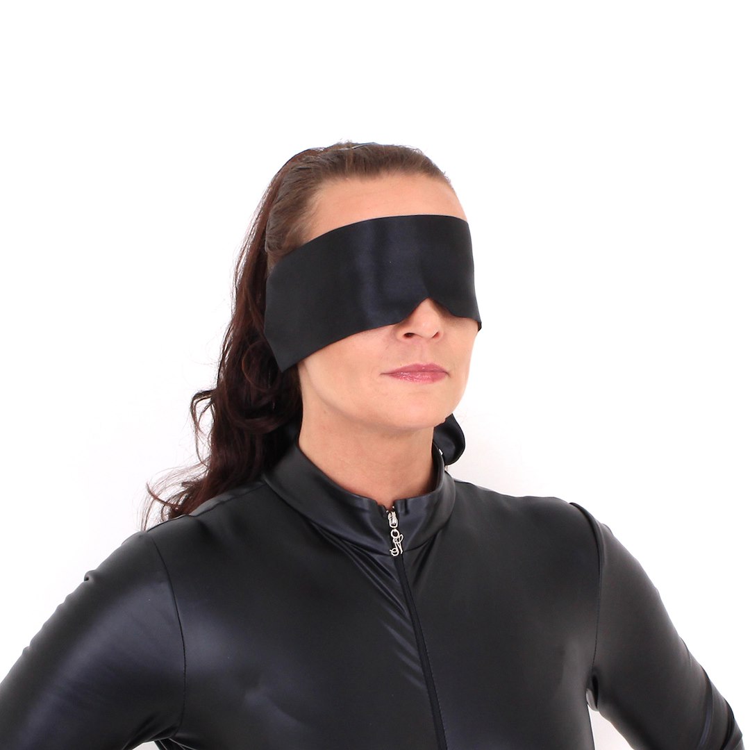 Kiotos BDSM Black Blindfold Satin Look — zdjęcie 6