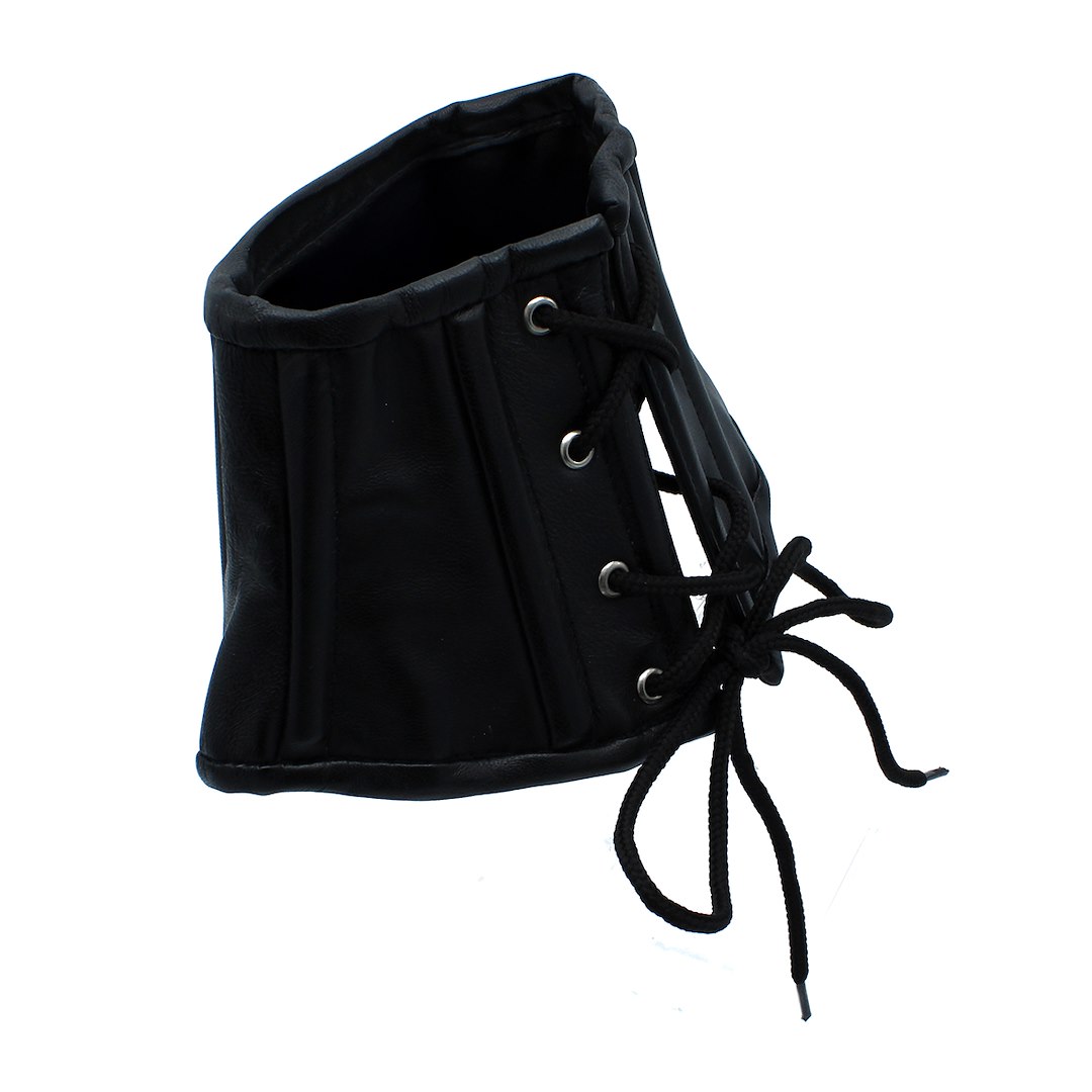 Kiotos Leather Black Leather Lace-Up Corset Collar — zdjęcie 7