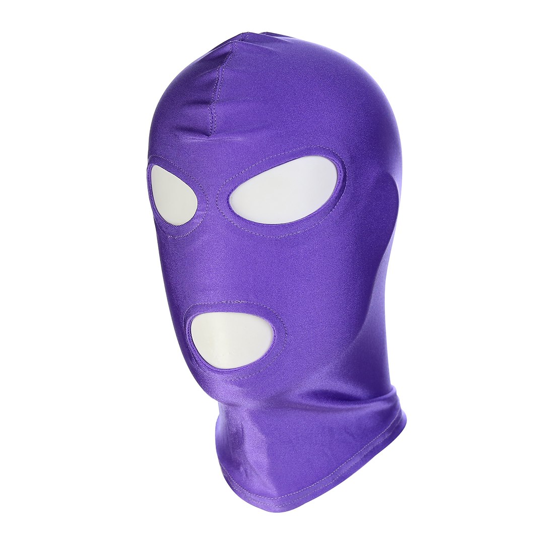 Kiotos BDSM Purple BDSM Hood Classic 3 Hole