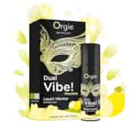 Orgie Dual Vibe! Lemon Gin And Tonic Kissable Arousal Intimate Gel