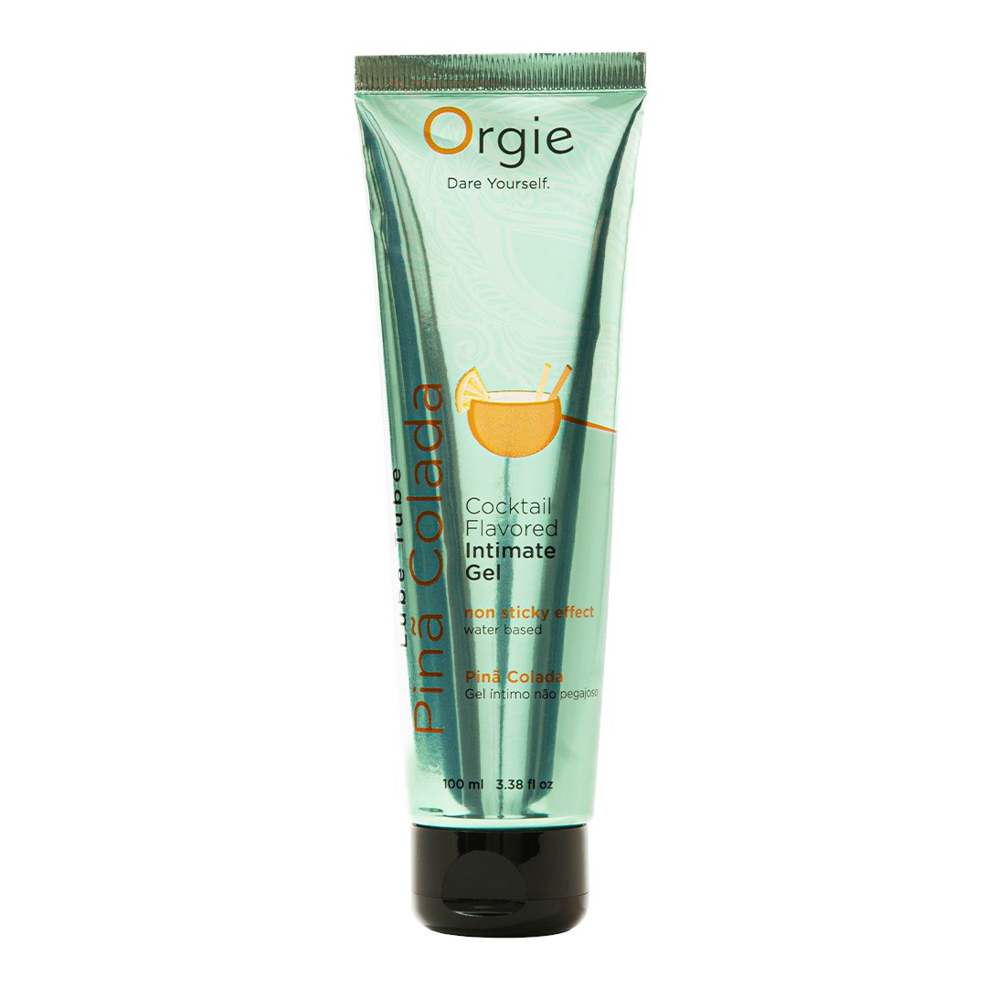 Orgie Lube Tube Cocktail Pina Colada Water-Based Kissable Intimate Gel 100ml