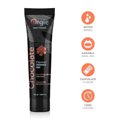 Orgie Lube Tube Chocolate Water-Based Intimate Gel