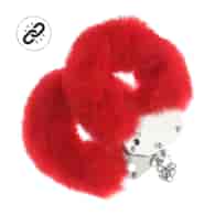 Heavy-duty Fluffy Handcuffs - Red