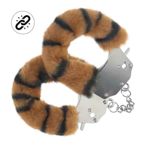 Heavy-duty Fluffy Handcuffs - Tiger