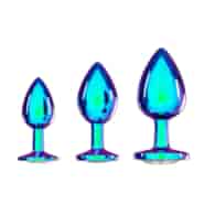 Venice Collection - Metal Anal Plug Set - Iridescent