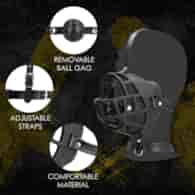 Muzzle with Removable Ball Gag - Black