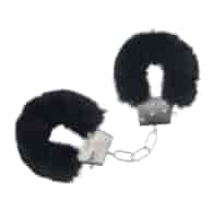 Classic Fluffy Handcuffs - Black