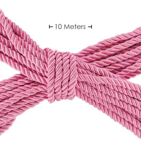 Polyester Bondage Rope - 32.8 ft / 10 m - Pink