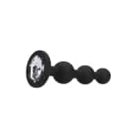 Silicone Beaded Diamond Butt Plug
