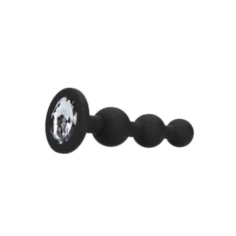 Silicone Beaded Diamond Butt Plug
