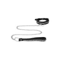 Diamond Studded Collar with Leash
