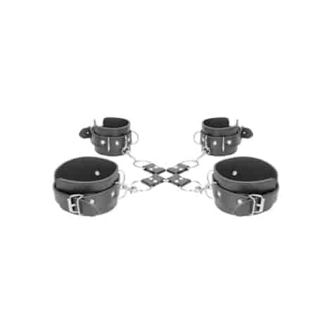 Bonded Leather Hogtie with Hand and Ankle Cuffs