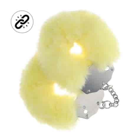 Heavy-duty Fluffy Handcuffs - Yellow