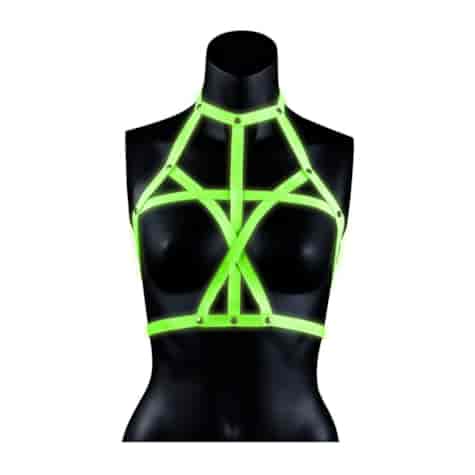 Bra Harness - Glow in the Dark - S/M