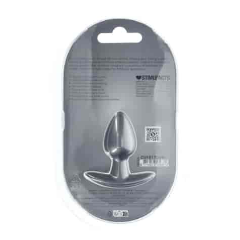 Smooth Silicone Anal Plug - Small - 2.6 / 6,5 cm - Gunmetal