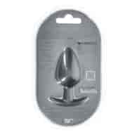 Smooth Silicone Anal Plug - Large - 3.5 / 8,9 cm - Gunmetal