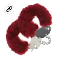 Heavy-duty Fluffy Handcuffs - Burgundy