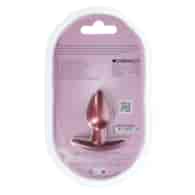 Smooth Silicone Anal Plug - Small - 2.6 / 6,5 cm - Rose Gold
