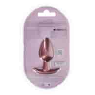 Smooth Silicone Anal Plug - Medium - 3.1 / 7,9 cm - Rose Gold
