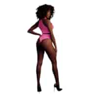 Turtle Neck and High Waist Slip - One Size - Neon Pink