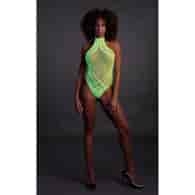 Body with Halter Neck - One Size - Neon Green