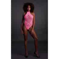 Body with Halter Neck - One Size - Neon Pink