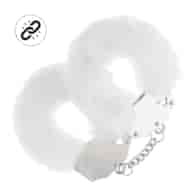 Heavy-duty Fluffy Handcuffs - White
