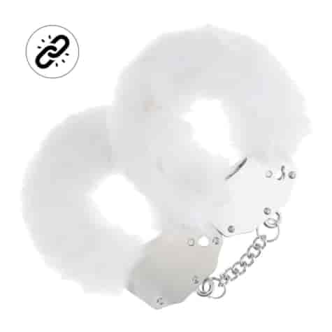 Heavy-duty Fluffy Handcuffs - White
